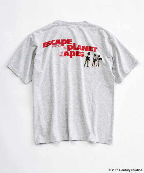 JOURNAL STANDARD relume(ジャーナルスタンダード レリューム)の「PLANET OF THE APES / 猿の惑星 別注 プリント Tシャツ(Tシャツ/カットソー・メンズ・ライトグレー/ワインレッド/ブラック・LARGE/MEDIUM)」の6枚目の写真