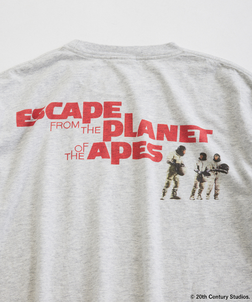 JOURNAL STANDARD relume(ジャーナルスタンダード レリューム)の「PLANET OF THE APES / 猿の惑星 別注 プリント Tシャツ(Tシャツ/カットソー・メンズ・ライトグレー/ワインレッド/ブラック・LARGE/MEDIUM)」の7枚目の写真