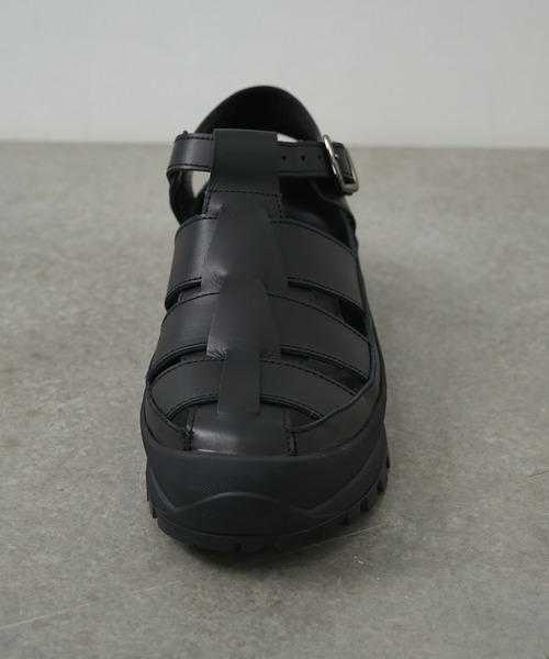 PADRONE(パドローネ)の「【PADRONE/パドローネ】GURRKHA SHOES with 884C Vibram / PU8840-2010-26B(サンダル・メンズ・ブラック・41/40/43/42)」の3枚目の写真