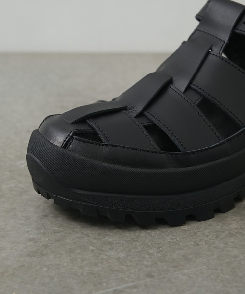 PADRONE(パドローネ)の「【PADRONE/パドローネ】GURRKHA SHOES with 884C Vibram / PU8840-2010-26B(サンダル・メンズ・ブラック・41/40/43/42)」の4枚目の写真