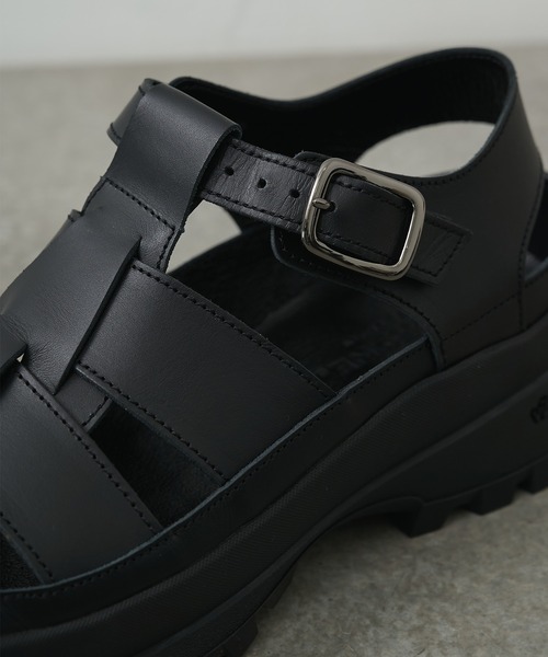 PADRONE(パドローネ)の「【PADRONE/パドローネ】GURRKHA SHOES with 884C Vibram / PU8840-2010-26B(サンダル・メンズ・ブラック・41/40/43/42)」の5枚目の写真