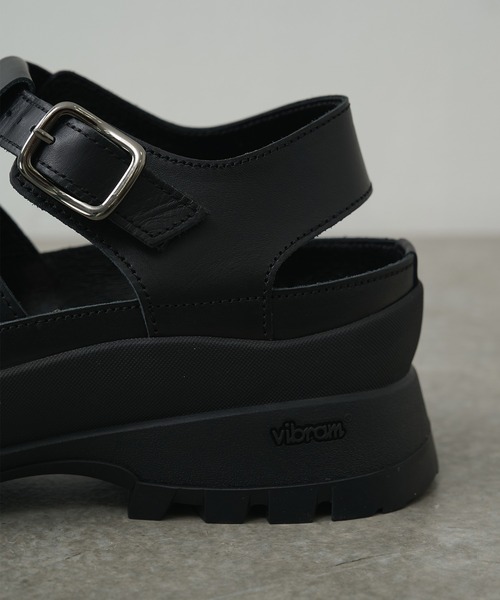 PADRONE(パドローネ)の「【PADRONE/パドローネ】GURRKHA SHOES with 884C Vibram / PU8840-2010-26B(サンダル・メンズ・ブラック・41/40/43/42)」の6枚目の写真