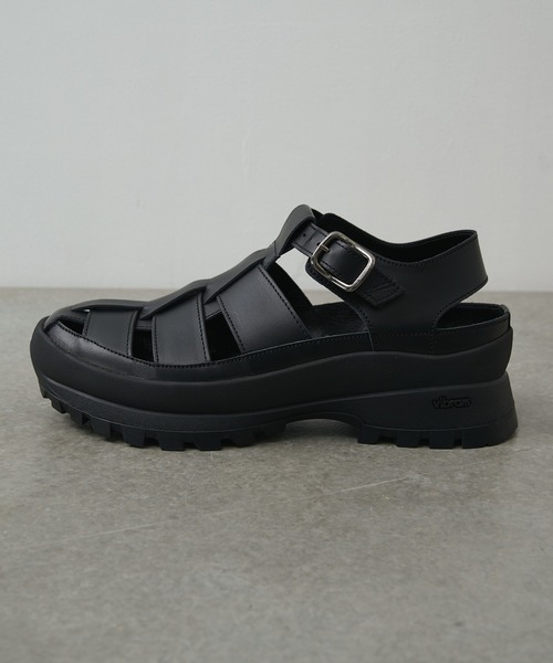 PADRONE(パドローネ)の「【PADRONE/パドローネ】GURRKHA SHOES with 884C Vibram / PU8840-2010-26B(サンダル・メンズ・ブラック・41/40/43/42)」の7枚目の写真