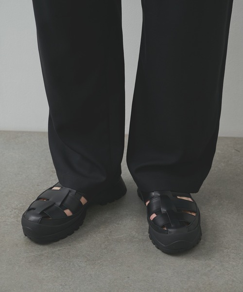 PADRONE(パドローネ)の「【PADRONE/パドローネ】GURRKHA SHOES with 884C Vibram / PU8840-2010-26B(サンダル・メンズ・ブラック・41/40/43/42)」の14枚目の写真
