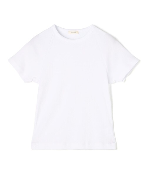 DES PRES(デ・プレ)の「スモールライトリブ ラグランスリーブプルオーバー(Tシャツ/カットソー・レディース・ホワイト/チャコールグレー/ブラック/レッド系その他・FREE)」の2枚目の写真