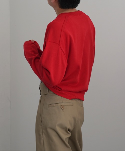 crepuscule(クレプスキュール)の「【EXCLUSIVE】crepuscule Washi v/n pullover(ニット/セーター・メンズ・ホワイト/レッド・1/2)」の5枚目の写真