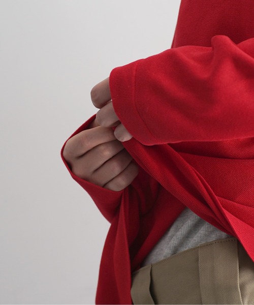 crepuscule(クレプスキュール)の「【EXCLUSIVE】crepuscule Washi v/n pullover(ニット/セーター・メンズ・ホワイト/レッド・1/2)」の6枚目の写真