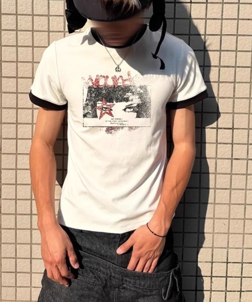 Vintage like распределённый принт T‑shirt