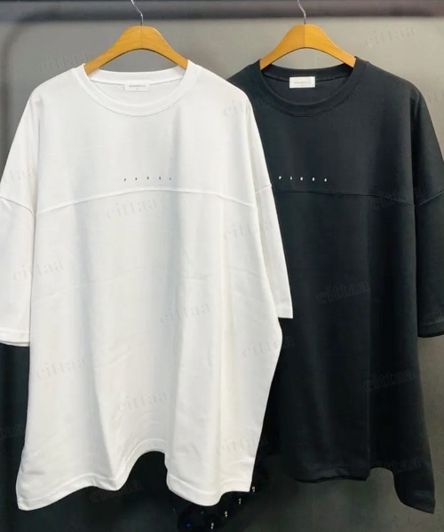 Dalfwin(ダールフィン)の「韓国ファッション PAUSAバックプリント半袖Tシャツ(Tシャツ/カットソー・レディース・ホワイト/ブラック・FREE)」の4枚目の写真