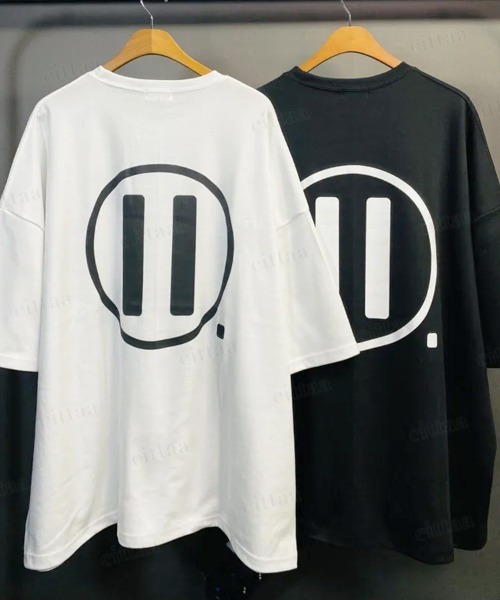 Dalfwin(ダールフィン)の「韓国ファッション PAUSAバックプリント半袖Tシャツ(Tシャツ/カットソー・レディース・ホワイト/ブラック・FREE)」の3枚目の写真