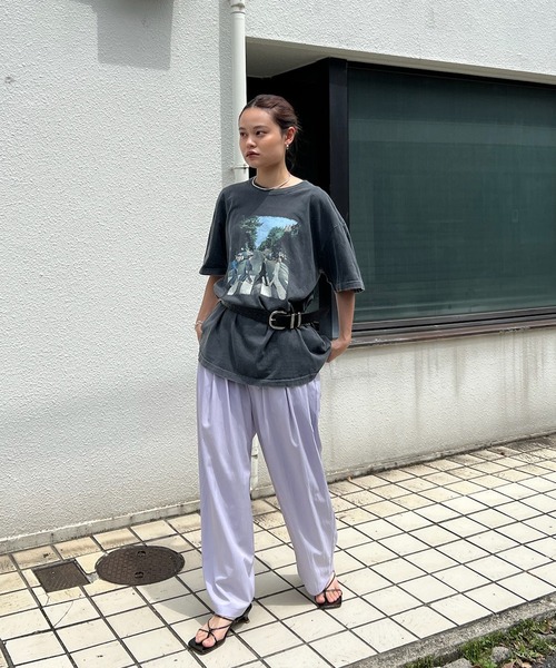 Ameri（アメリ）の「MEDI MULTI TUCK NARROW BELT PANTS（その他パンツ・レディース・グレイッシュベージュ/ミント/ラベンダー・MEDIUM/X-SMALL/SMALL）」の19枚目の写真