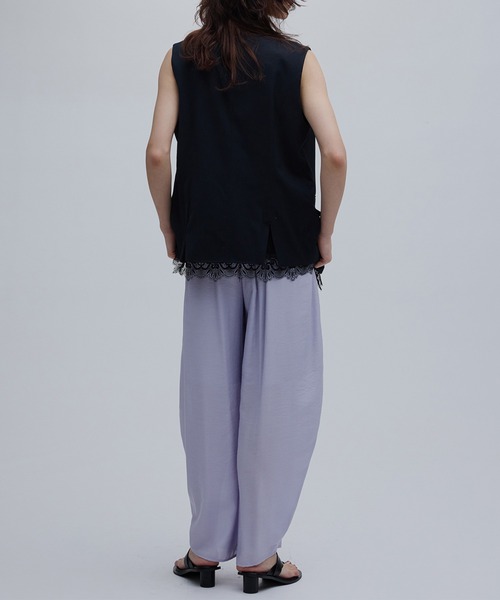 Ameri（アメリ）の「MEDI MULTI TUCK NARROW BELT PANTS（その他パンツ・レディース・グレイッシュベージュ/ミント/ラベンダー・MEDIUM/X-SMALL/SMALL）」の21枚目の写真