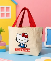 sanrio（サンリオ）の「【Sanrio/サンリオ】ハローキティ サガラ刺繍 キャンバスミニトートバッグ（トートバッグ）」