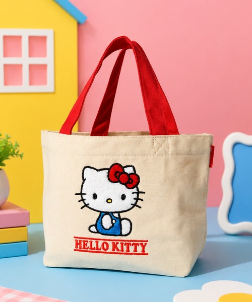 セール】【Sanrio/サンリオ】ハローキティ サガラ刺繍 キャンバス