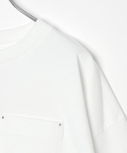 HEREIAM(ヘレイアム)の「【HEREIAM】オープンショルダープルオーバー(Tシャツ/カットソー・レディース・ホワイト/ダークブラウン/ブラック・FREE)」の18枚目の写真