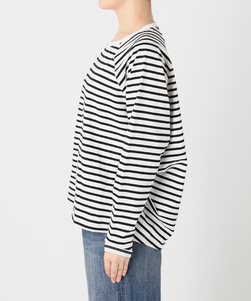 Spick & Span（スピックアンドスパン）の「《WEB限定カラー有り / 追加》ボートネックバックタックプルオーバー（Tシャツ/カットソー・レディース・キャメル/マルチ/ベージュ/ブラウン・FREE）」の5枚目の写真