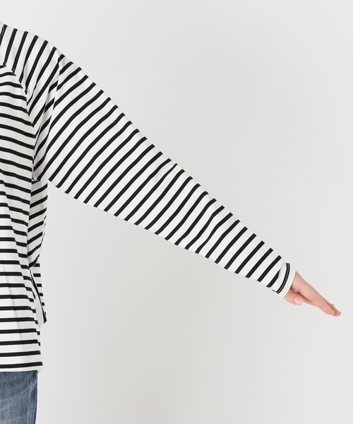 Spick & Span（スピックアンドスパン）の「《WEB限定カラー有り / 追加》ボートネックバックタックプルオーバー（Tシャツ/カットソー・レディース・キャメル/マルチ/ベージュ/ブラウン・FREE）」の9枚目の写真