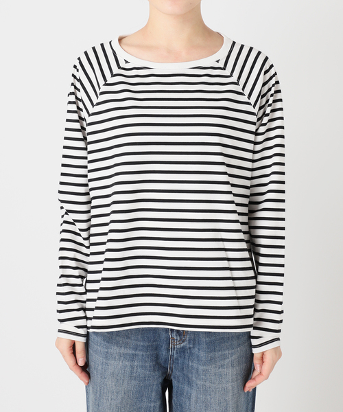 Spick & Span（スピックアンドスパン）の「《WEB限定カラー有り / 追加》ボートネックバックタックプルオーバー（Tシャツ/カットソー・レディース・キャメル/マルチ/ベージュ/ブラウン・FREE）」の18枚目の写真