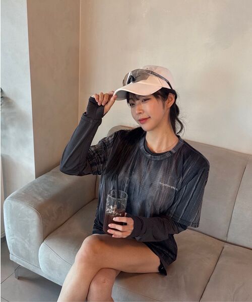 NEGATIVE SPLIT CLUB(ネガティブスピリットクラブ)の「エアベントタイダイングレーシングTシャツ(オーロラ)(Tシャツ/カットソー・レディース・その他・SMALL/MEDIUM/LARGE/X-LARGE)」の6枚目の写真