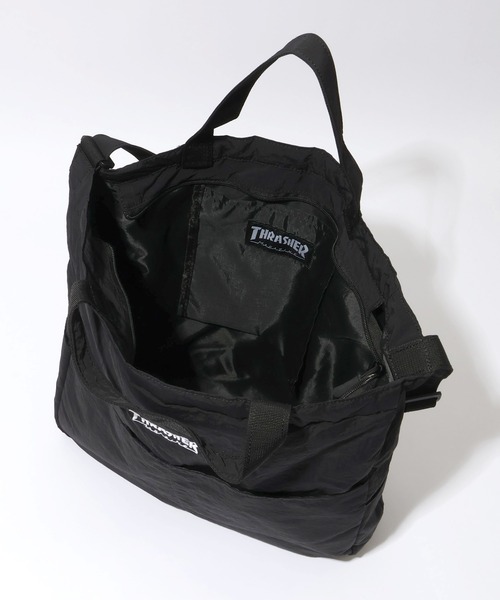 THRASHER(スラッシャー)の「【THRASHER/スラッシャー】2way ショルダーバッグ トートバッグL(トートバッグ・メンズ・ブラック系2/ブラック系1・FREE)」の10枚目の写真
