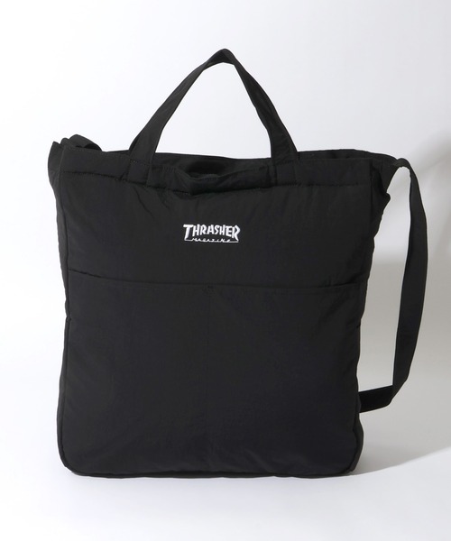 THRASHER(スラッシャー)の「【THRASHER/スラッシャー】2way ショルダーバッグ トートバッグL(トートバッグ・メンズ・ブラック系2/ブラック系1・FREE)」の3枚目の写真