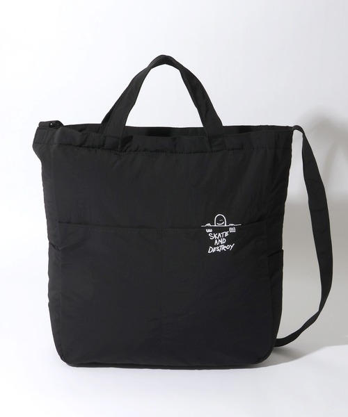 THRASHER(スラッシャー)の「【THRASHER/スラッシャー】2way ショルダーバッグ トートバッグL(トートバッグ・メンズ・ブラック系2/ブラック系1・FREE)」の5枚目の写真