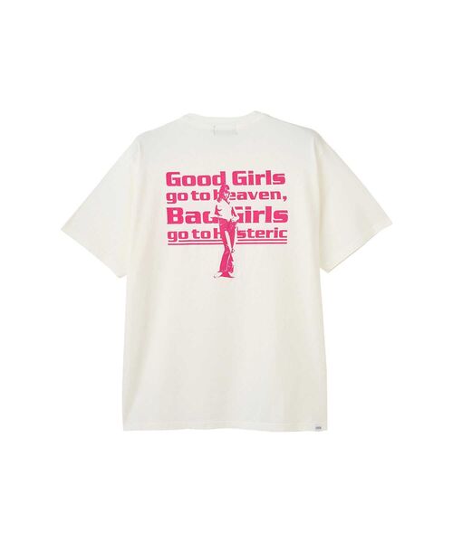 HYSTERIC GLAMOUR(ヒステリックグラマー)の「GOOD BAD GIRLS Tシャツ(Tシャツ/カットソー・メンズ・グリーン/ブラック/ホワイト・SMALL/X-LARGE/LARGE/MEDIUM)」の2枚目の写真