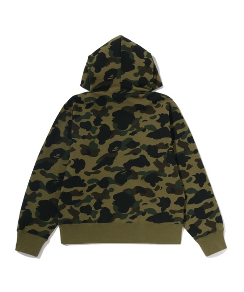 A BATHING APE(アベイシングエイプ)の「1ST CAMO ONE POINT PULLOVER HOODIE(パーカー・レディース・ピンク/グリーン・SMALL/MEDIUM)」の3枚目の写真