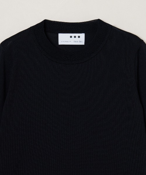three dots(スリードッツ)の「チリィ ニットトップス(ニット/セーター・レディース・ブラック/ホワイト/ベージュ・SMALL/MEDIUM)」の6枚目の写真