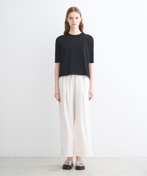 three dots(スリードッツ)の「チリィ ニットトップス(ニット/セーター・レディース・ブラック/ホワイト/ベージュ・SMALL/MEDIUM)」の14枚目の写真