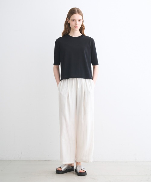 three dots(スリードッツ)の「チリィ ニットトップス(ニット/セーター・レディース・ブラック/ホワイト/ベージュ・SMALL/MEDIUM)」の12枚目の写真