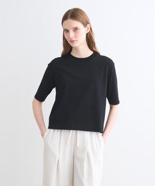 three dots(スリードッツ)の「チリィ ニットトップス(ニット/セーター・レディース・ブラック/ホワイト/ベージュ・SMALL/MEDIUM)」の10枚目の写真