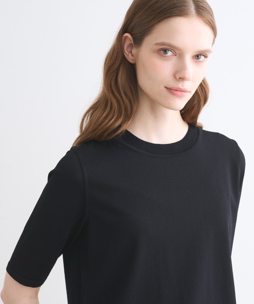 three dots(スリードッツ)の「チリィ ニットトップス(ニット/セーター・レディース・ブラック/ホワイト/ベージュ・SMALL/MEDIUM)」の11枚目の写真