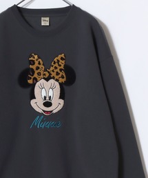 2026AW Disney/ディズニー 別注 ミッキー/ミニー/ トイ・ストーリー/スリンキードック/チップとデール/101匹わんちゃん/ベイマックス オーバーサイズ ワンポイント サガラ刺繍 スウェットトレーナー レディース メンズ