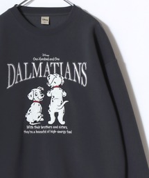 2026AW Disney/ディズニー 別注 ミッキー/ミニー/ トイ・ストーリー/スリンキードック/チップとデール/101匹わんちゃん/ベイマックス オーバーサイズ ワンポイント サガラ刺繍 スウェットトレーナー レディース メンズ