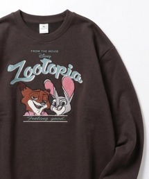 2026AW Disney/ディズニー 別注 ミッキー/ミニー/ トイ・ストーリー/スリンキードック/チップとデール/101匹わんちゃん/ベイマックス/ズートピア オーバーサイズ ワンポイント サガラ刺繍 スウェットトレーナー レディース メンズ