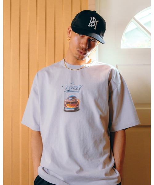 KEBOZ(ケボズ)の「G2G S/S TEE(Tシャツ/カットソー・メンズ・グレー/スカイブルー/ホワイト・S/M/L/XL)」の4枚目の写真