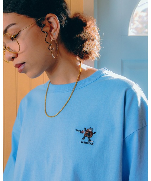 KEBOZ(ケボズ)の「G2G S/S TEE(Tシャツ/カットソー・メンズ・グレー/スカイブルー/ホワイト・S/M/L/XL)」の7枚目の写真