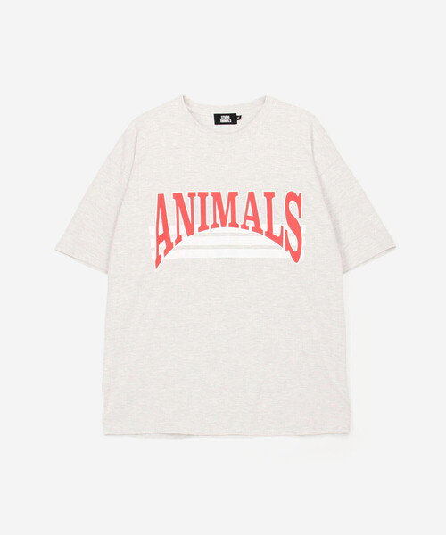 Bshop(ビショップ)の「STUDIO WEAREALLANIMALS | Curved Arch Logo 半袖Tシャツ MEN(Tシャツ/カットソー・メンズ・グレー系その他・L/XL)」の2枚目の写真