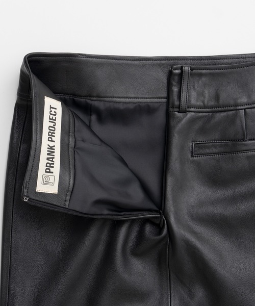 PRANK PROJECT(プランクプロジェクト)の「【2026Autumn Pre-Order】シープスキンレザースリットスカート / Sheepskin Leather Slit Skirt(スカート・レディース・ブラウン/ブラック・38/36)」の21枚目の写真