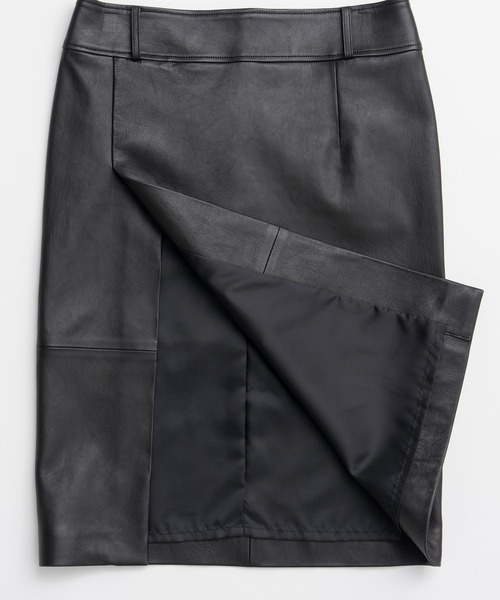 PRANK PROJECT(プランクプロジェクト)の「【2026Autumn Pre-Order】シープスキンレザースリットスカート / Sheepskin Leather Slit Skirt(スカート・レディース・ブラウン/ブラック・38/36)」の22枚目の写真