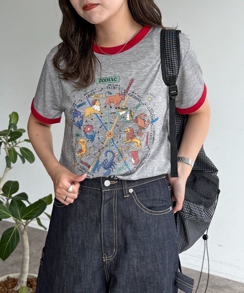 CPCM(シーピーシーエム)の「スラブリンガー半袖T(Tシャツ/カットソー・レディース・ホワイト/ネイビー/オレンジ/グレー・FREE)」の10枚目の写真