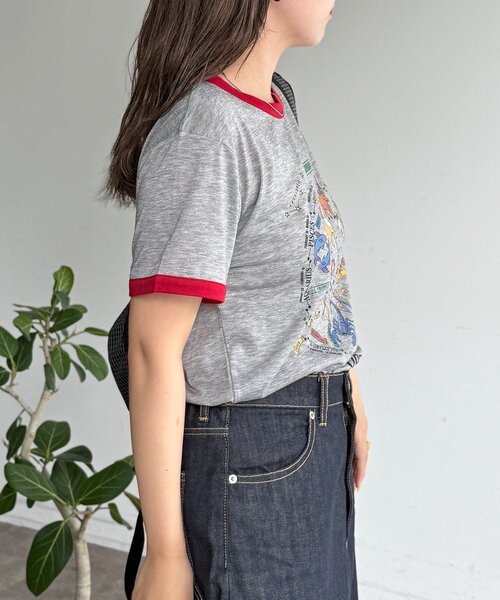 CPCM(シーピーシーエム)の「スラブリンガー半袖T(Tシャツ/カットソー・レディース・ホワイト/ネイビー/オレンジ/グレー・FREE)」の13枚目の写真