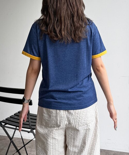 CPCM(シーピーシーエム)の「スラブリンガー半袖T(Tシャツ/カットソー・レディース・ホワイト/ネイビー/オレンジ/グレー・FREE)」の21枚目の写真
