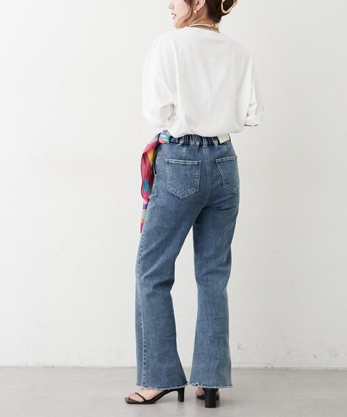 Remind me and forever(リマインドミーアンドフォーエバー)の「アソートロゴBIGTシャツ(Tシャツ/カットソー・レディース・オフホワイト/チャコールグレー/ブラウン/グレイッシュベージュ・FREE)」の9枚目の写真