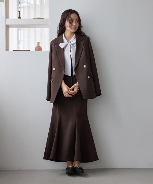 VIS(ビス)の「美easyウーリッシュドッキングシャツ/セットアップ対応(シャツ/ブラウス・レディース・グリーン系その他2/ネイビー/ダークブラウン・FREE)」の15枚目の写真