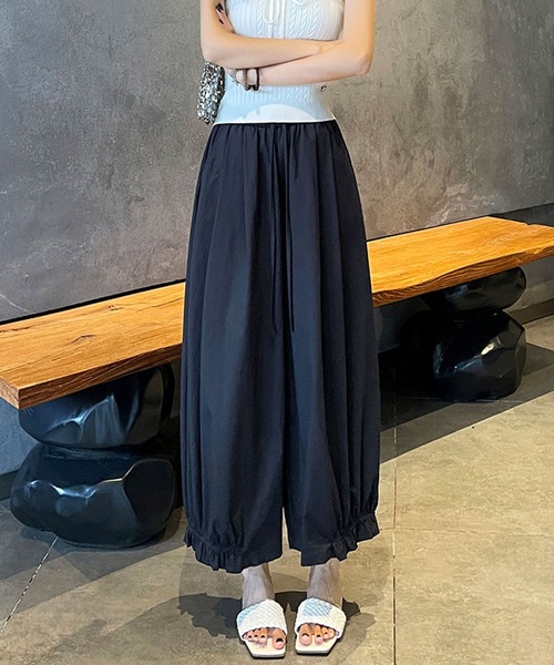 Girly Doll(ガーリードール)の「裾フリルバレルレッグアンクルパンツ(その他パンツ・レディース・ベージュ/ネイビー/ホワイト/ダークグレー・FREE)」の17枚目の写真