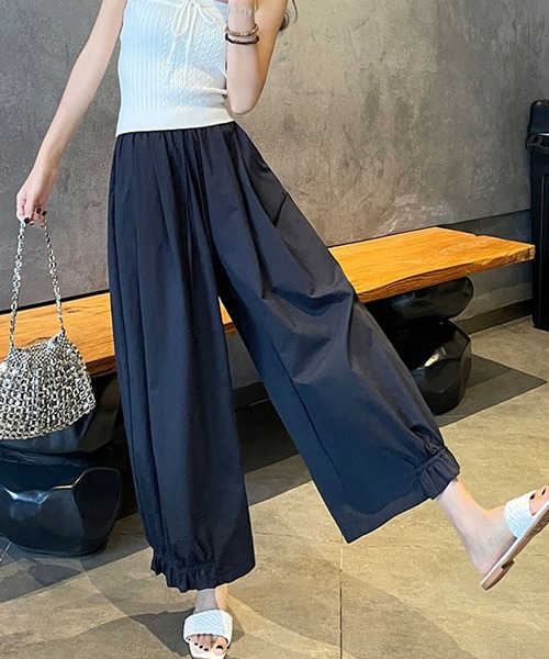 Girly Doll(ガーリードール)の「裾フリルバレルレッグアンクルパンツ(その他パンツ・レディース・ベージュ/ネイビー/ホワイト/ダークグレー・FREE)」の19枚目の写真