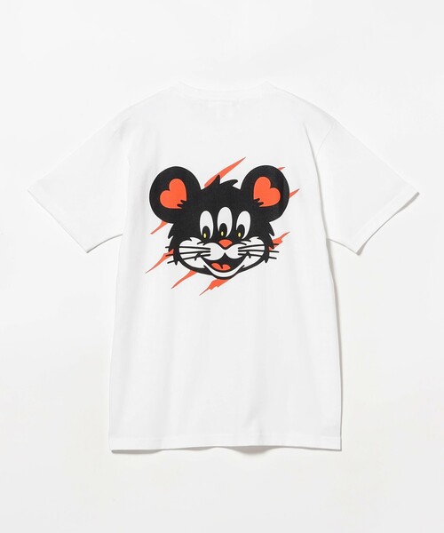 TOKYO CULTUART by BEAMS(トウキョウカルチャートバイビームス)の「Kousuke Shimizu / 3EYE MOUSE T-Shirt(Tシャツ/カットソー・レディース・チャコールグレー/ホワイト・X-LARGE/MEDIUM/LARGE/SMALL)」の1枚目の写真
