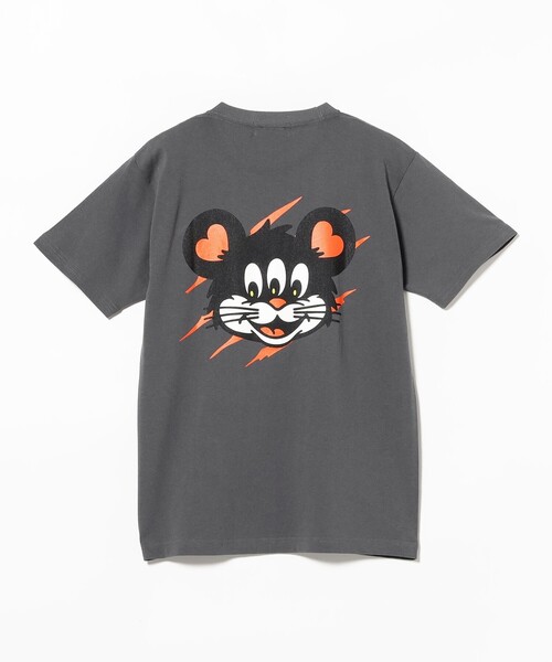 TOKYO CULTUART by BEAMS(トウキョウカルチャートバイビームス)の「Kousuke Shimizu / 3EYE MOUSE T-Shirt(Tシャツ/カットソー・レディース・チャコールグレー/ホワイト・X-LARGE/MEDIUM/LARGE/SMALL)」の2枚目の写真
